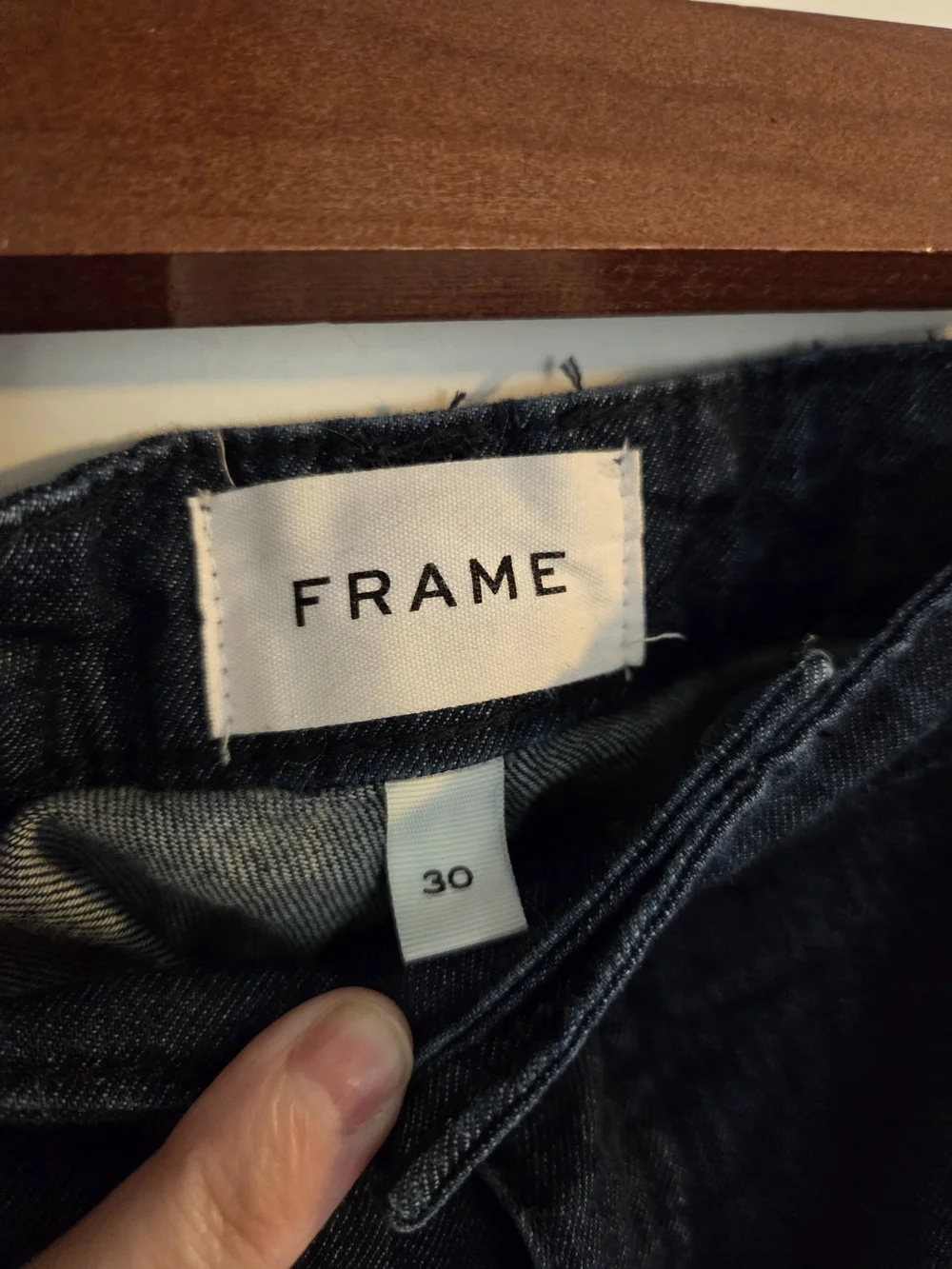 Women's Dark Blue Wide Leg Trouser Jeans - Frame Denim